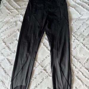 lululemon athletica Black wunder unders leather
